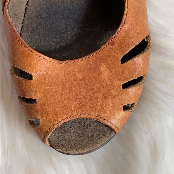 Merrell Evera Shift Tan Leather Heels Sz 10 - Picture 6 of 8